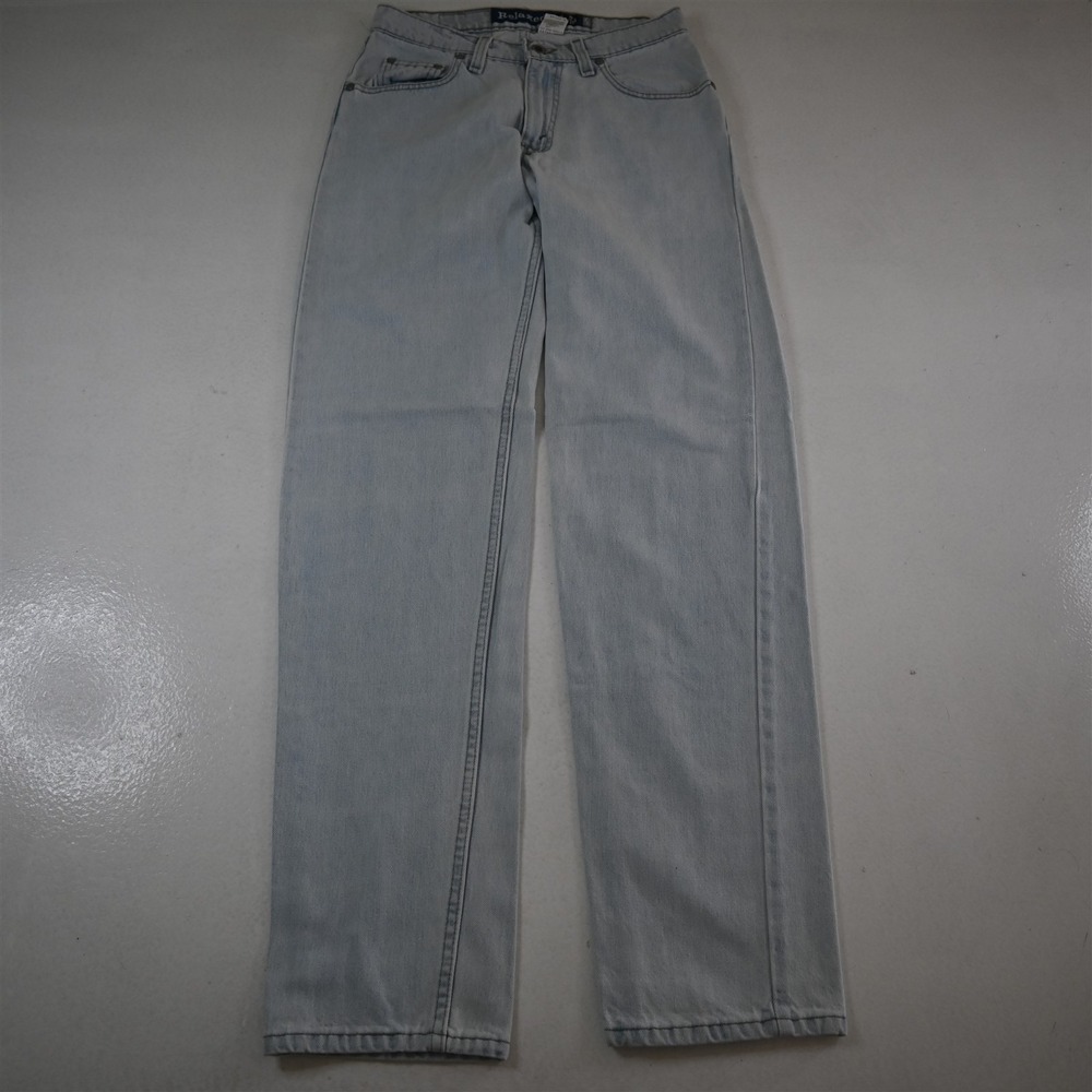 Vtg 90s Silvertab‎ 29x34 Relaxed USA Made Zip Fly Light Stonewash Denim Jeans